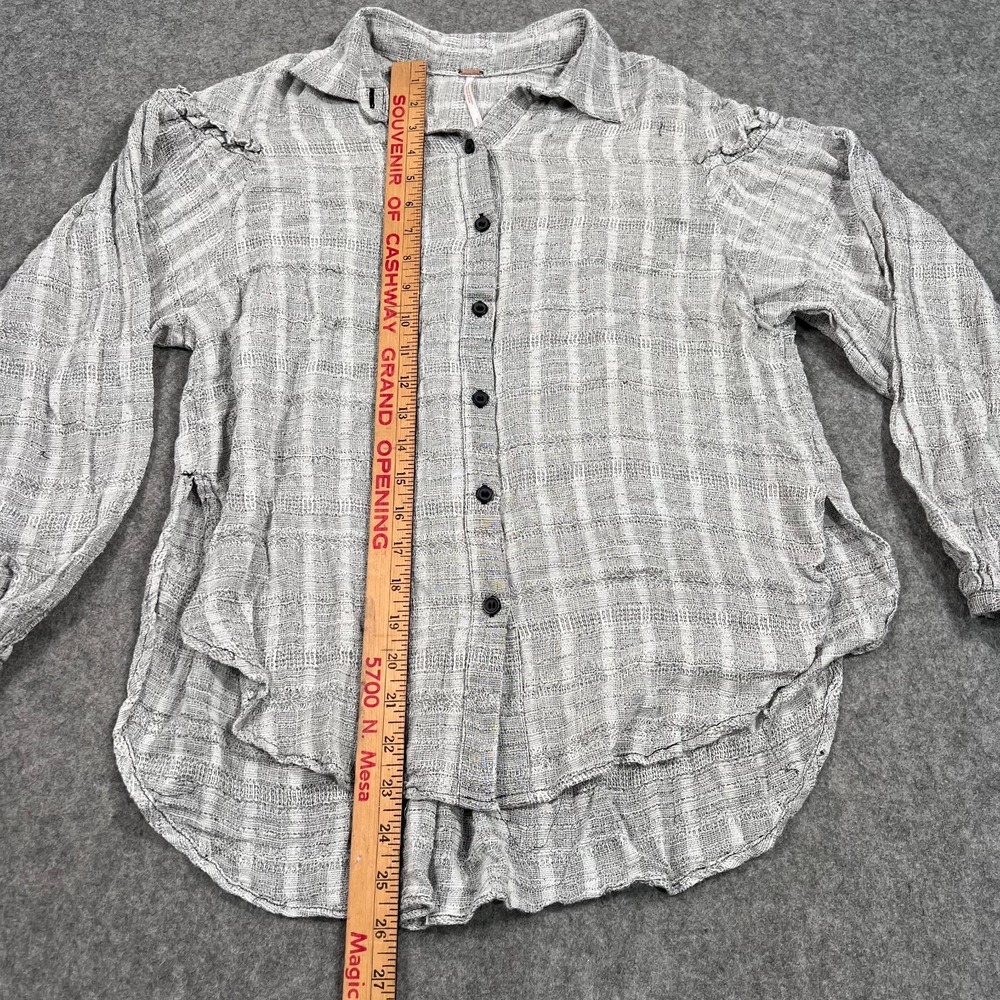 Free People Headed To The Highlands Knit Button‎ Up Shirt Women's Size Small - Picture 3 of 8